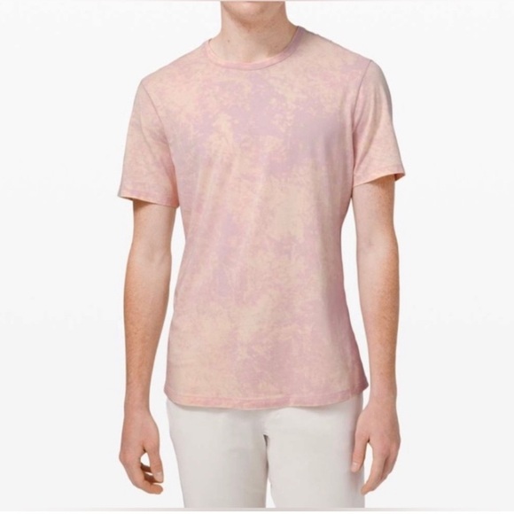 Lululemon 5 Year Basic Tee in Cloudy Wash Misty Pink Men's Size Medium - Picture 6 of 9